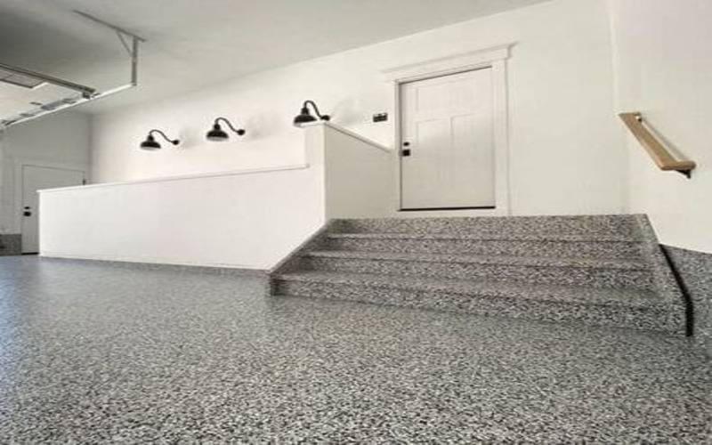 office-with-stairs-epoxy-floor